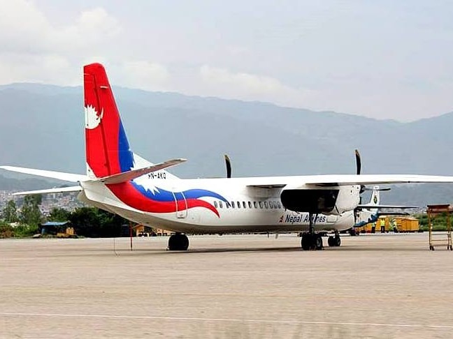 ग्राउन्डेड भएको न्यारो बडी जहाज नेपाल आयो